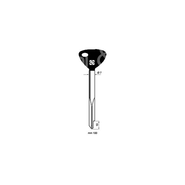 Silca xz2cp chiave a croce design