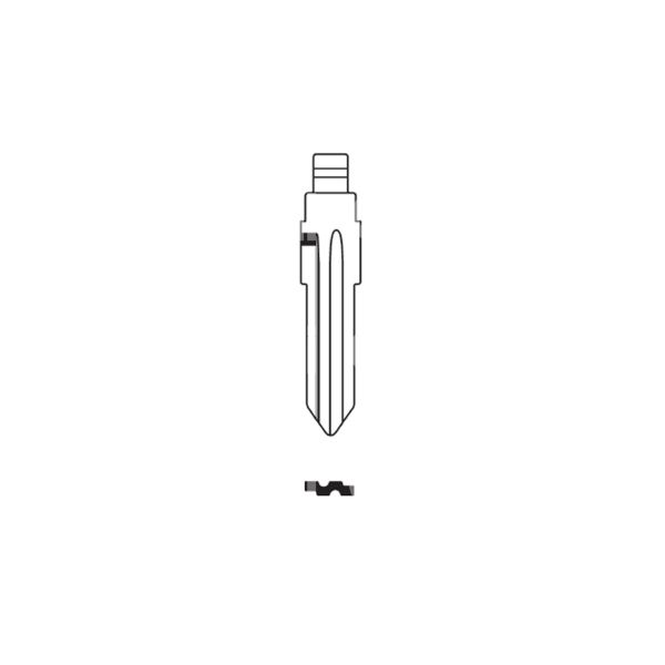 Art. ym28ch inserto chiave testa flip per modelli opel-vauxhall