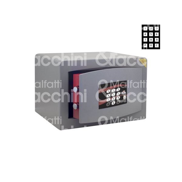 Stark 3853a cassaforte orizzontale combinazione digitale a mobile l 375 x h 260 x p 300 n° catenacci 2 + 2