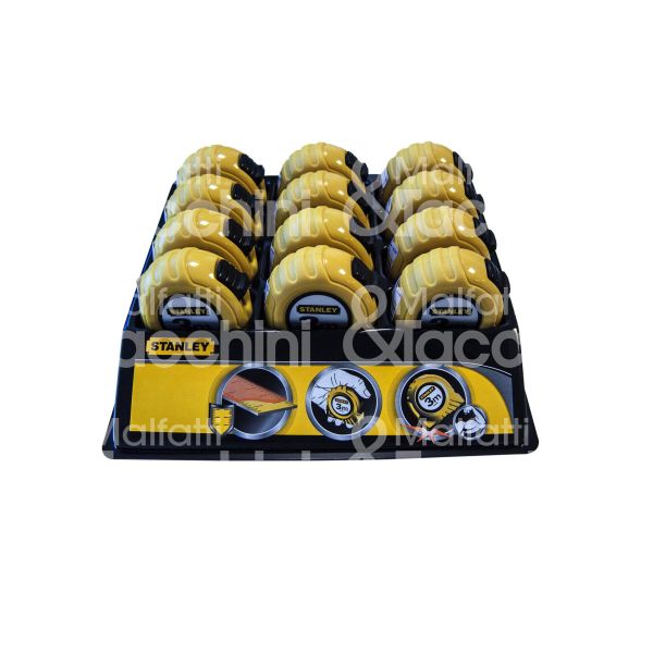 Stanley 1-30-497 flessometro art. 1-30-497 bimateriale misura mt 5 nastro mm 19 con fermo