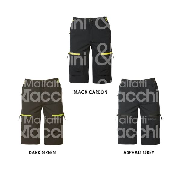 U-power 280ags pantalone corto ares taglia s colore asphalt grey