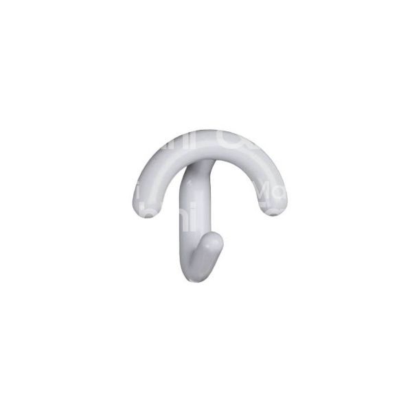 M&t maniglie plastica 20101 appendiabito singolo art. 20101 nylon bianco misura mm 100x104
