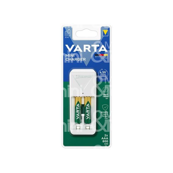 Varta 576561421 mini charger + 2 pile aaa art. 57656