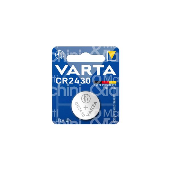Varta 6430101401 pila lithium coin cr2430 bottone litio confezione pz 1 - volts 3 v -