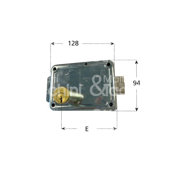 Welka 30150502 elettroserratura da applicare laterale e 50 sx foro tondo senza mandate