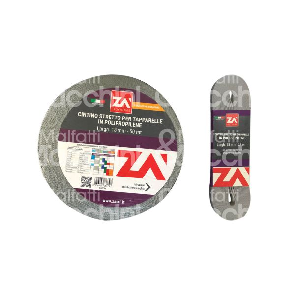 Za' ci6rt50 cintino tapparella art. ci6rt50 polipropilene grigio - l mt 50 - h mm 18