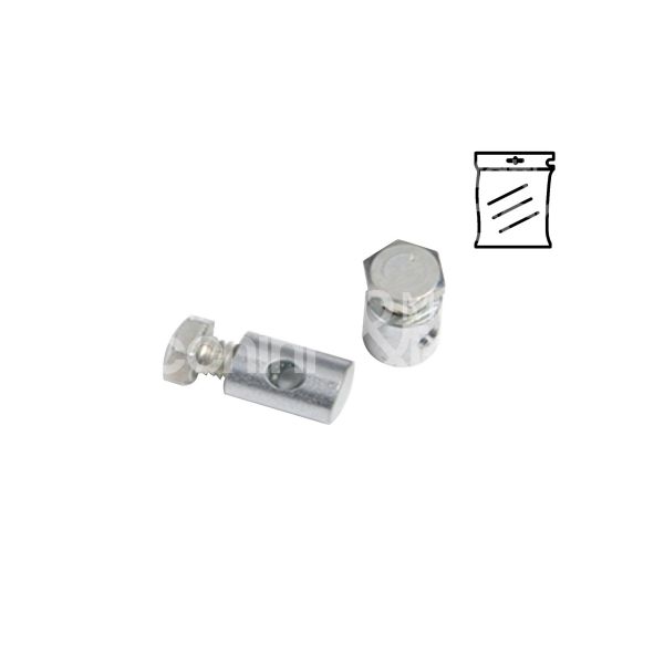 Za' fs44a010 morsetto 1 vite in testa art. fs44a010 confezione pz 4 materiale zincato Ø mm 3