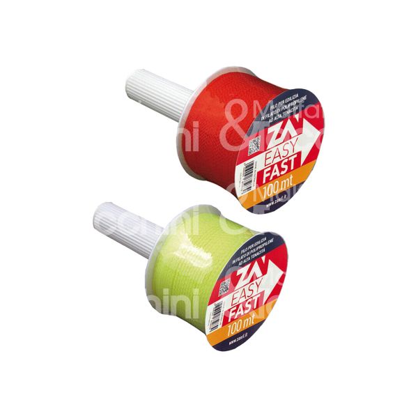 Za' pp18br100 filo edilizia riavvolgibile art. pp18br100 colore rosso/bianco mm Ø 1,8 - mt 100