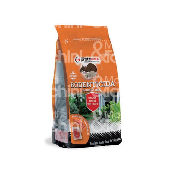 Protemax prote002 esca fresca rossa art. prote002 utilizzo topi confezione pz 10 contenuto gr 150