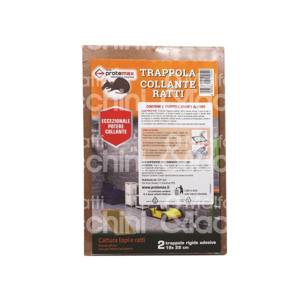 Protemax prote058 tavolette collanti art. prote058 utilizzo topi confezione pz 2 misura mm 190 x 280