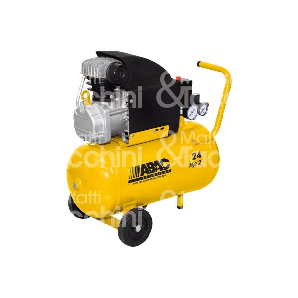 Abac 1129781008 compressore lubrificato olio art. 1129781008 tensione 230 v potenza 1,5 kw serbatoio lt. 24 pressione 8 bar
