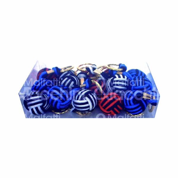 Portachiavi pallina corda squadre