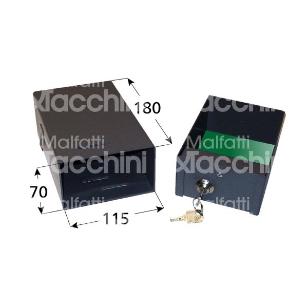 M&t 900 06140 cassaforte falsa presa a chiave da murare l 115 x h 70 x p 180