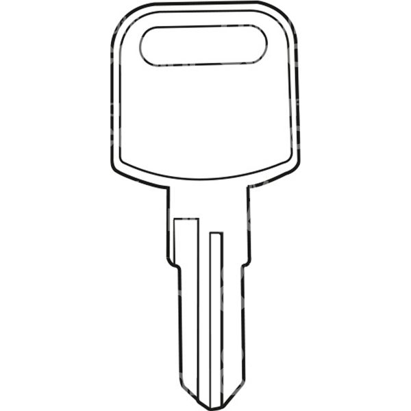 M&t 900 08800 chiave per cassetta postale 2500 d ottone