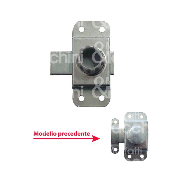 M&t 900 10441 targettes art. 2005 ferro zincato senza portalucchetto l mm 20 x sezione asta piatta