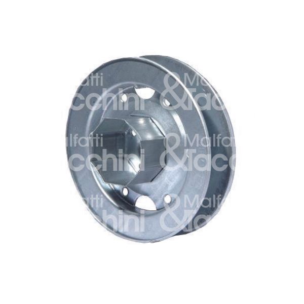 M&t 900 13720 puleggia per rullo tapparella ppl.020.70.fz attacco ottagonale liscio ferro Ø mm 200 calotta mm 60 spessore 7/10