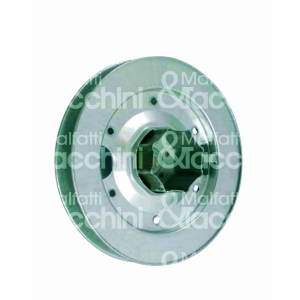 M&t 900 13805 puleggia per rullo tapparella art. g3.4p20/b attacco ottagonale stellato ferro Ø mm 200 calotta mm 60