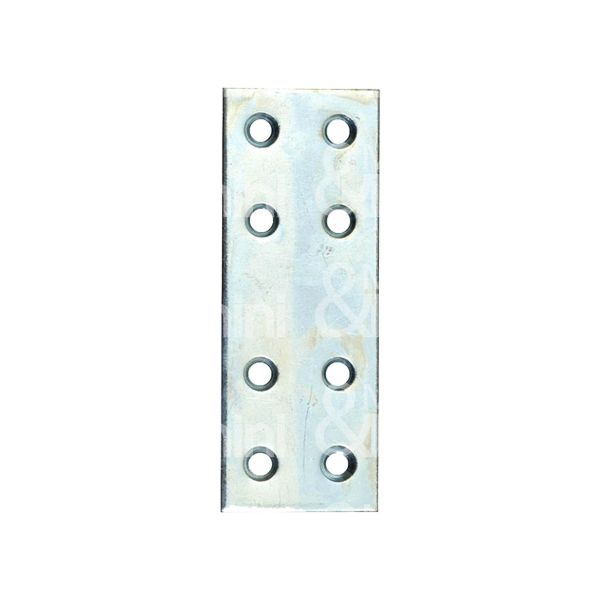 Sipa 17040 lastrina giunzione diritta forata art. 46 acciaio zincato sezione rettangolare Ø fori mm 4,5 l mm 40 h mm 30 spessore mm 2