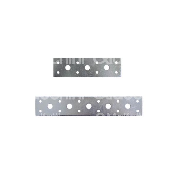 Sipa 17461 lastrina giunzione diritta pesante art. 1677 acciaio zincato sezione rettangolare Ø fori mm 5 l mm 140 h mm 40 spessore mm 3