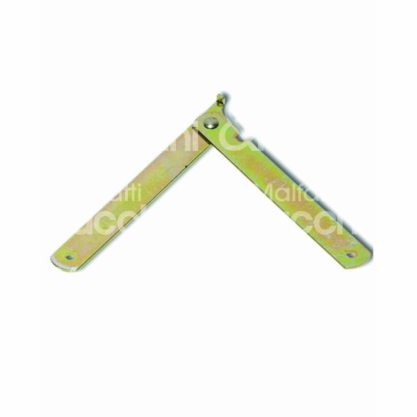 M&t 900 17711 asta snodata per cavalletti dx art. 654 ferro zincato apertura mm 150 h mm 15 x 2