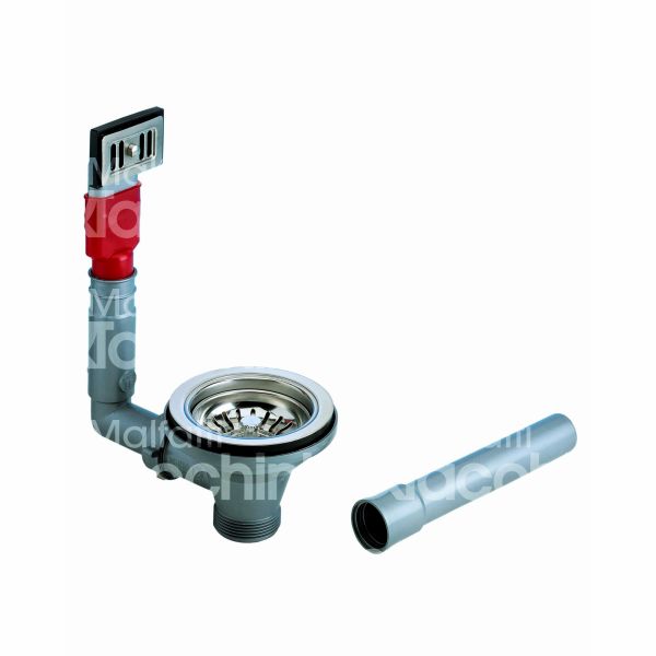 M&t 910 12620 piletta per lavelli inox, sintetici e ceramica basket funzione con troppo pieno attacco 1 1/2