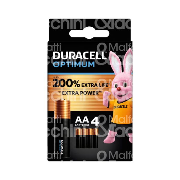 M&t 920 70786 pila optimum aa mn1500 - lr06 stilo alkaline confezione pz 4 - volts 1,5 v -