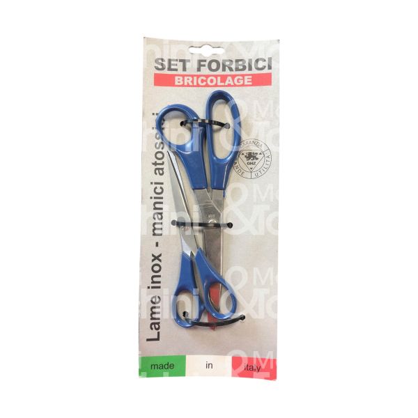 Import 54320 forbice art. 54320 multiuso misura mm 150/mm 210 lama inox manico plastica set pz 2