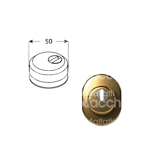 M&t 935 35925svaab 359c incasso interasse fori mm 38 misura Ø 50 profondita' mm 25 bronzo