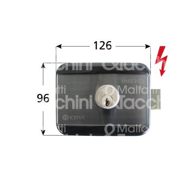M&t 901 80010 serratura motorizzata doppio cilindro e 60 ambidestra inox chiusa in assenza corrente tensione 12v dc